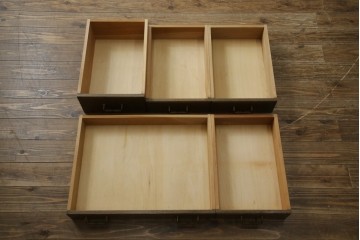 和製ビンテージ　神戸洋家具　オーク材　ノスタルジックな雰囲気漂う片袖机(ワークデスク、オフィスデスク、在宅用、在宅ワーク用、ヴィンテージ)(R-084134)