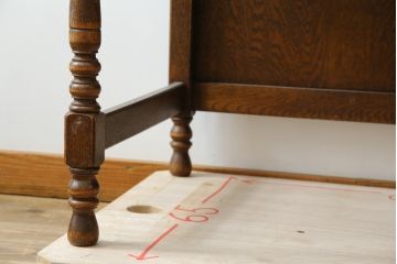 中古　三越家具　カントリーハウス　希少な絶版品!!　ブルージュ　挽き物加工や引手のデザインがおしゃれ!クラシカルな雰囲気を高めるデスク(片袖机、ワークデスク、在宅用、在宅ワーク用)(R-084135)