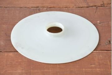 《引っ掛けシーリング式ペンダントライト加工費込み》　和製アンティーク　シンプルでありながらレトロな雰囲気を醸し出す平笠照明(天井照明、吊り下げ照明、ペンダントライト、シェード、電笠)(R-084138)