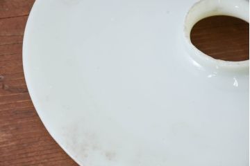 《引っ掛けシーリング式ペンダントライト加工費込み》　和製アンティーク　シンプルでありながらレトロな雰囲気を醸し出す平笠照明(天井照明、吊り下げ照明、ペンダントライト、シェード、電笠)(R-084138)
