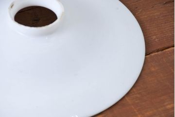 《引っ掛けシーリング式ペンダントライト加工費込み》　和製アンティーク　シンプルなフォルムで使いやすい平笠照明2個セット(天井照明、吊り下げ照明、ペンダントライト、シェード、電笠)(R-084140)