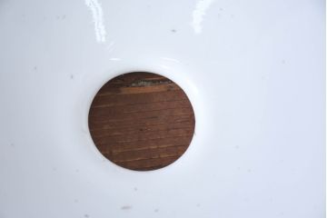 《引っ掛けシーリング式ペンダントライト加工費込み》　和製アンティーク　シンプルなフォルムで使いやすい平笠照明2個セット(天井照明、吊り下げ照明、ペンダントライト、シェード、電笠)(R-084140)