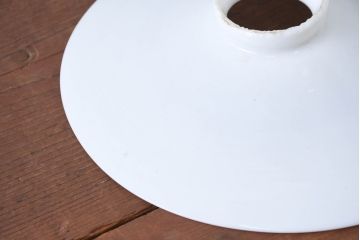 《引っ掛けシーリング式ペンダントライト加工費込み》　和製アンティーク　シンプルなフォルムで使いやすい平笠照明2個セット(天井照明、吊り下げ照明、ペンダントライト、シェード、電笠)(R-084141)