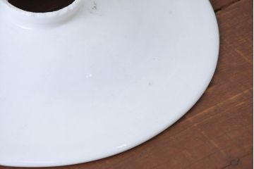 《引っ掛けシーリング式ペンダントライト加工費込み》　和製アンティーク　シンプルなフォルムで使いやすい平笠照明2個セット(天井照明、吊り下げ照明、ペンダントライト、シェード、電笠)(R-084141)