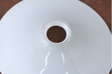 《引っ掛けシーリング式ペンダントライト加工費込み》　和製アンティーク　シンプルなフォルムで使いやすい平笠照明2個セット(天井照明、吊り下げ照明、ペンダントライト、シェード、電笠)(R-084142)