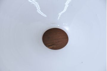 《引っ掛けシーリング式ペンダントライト加工費込み》　和製アンティーク　シンプルなフォルムで使いやすい平笠照明2個セット(天井照明、吊り下げ照明、ペンダントライト、シェード、電笠)(R-084142)