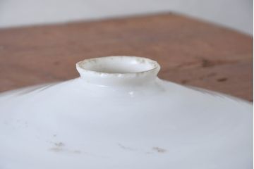《引っ掛けシーリング式ペンダントライト加工費込み》　和製アンティーク　シンプルなフォルムで使いやすい平笠照明2個セット(天井照明、吊り下げ照明、ペンダントライト、シェード、電笠)(R-084143)
