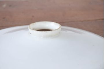 《引っ掛けシーリング式ペンダントライト加工費込み》　和製アンティーク　シンプルなフォルムで使いやすい平笠照明2個セット(天井照明、吊り下げ照明、ペンダントライト、シェード、電笠)(R-084144)