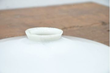 《引っ掛けシーリング式ペンダントライト加工費込み》　和製アンティーク　シンプルなフォルムで使いやすい平笠照明2個セット(天井照明、吊り下げ照明、ペンダントライト、シェード、電笠)(R-084144)