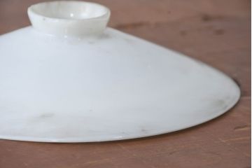 《引っ掛けシーリング式ペンダントライト加工費込み》　和製アンティーク　シンプルなフォルムで使いやすい平笠照明2個セット(天井照明、吊り下げ照明、ペンダントライト、シェード、電笠)(R-084145)