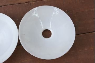 《引っ掛けシーリング式ペンダントライト加工費込み》　和製アンティーク　シンプルなフォルムで使いやすい平笠照明2個セット(天井照明、吊り下げ照明、ペンダントライト、シェード、電笠)(R-084145)