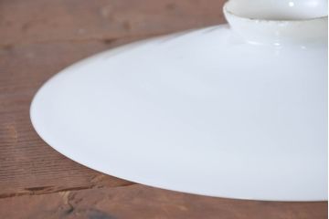 《引っ掛けシーリング式ペンダントライト加工費込み》　和製アンティーク　シンプルなフォルムで使いやすい平笠照明2個セット(天井照明、吊り下げ照明、ペンダントライト、シェード、電笠)(R-084146)