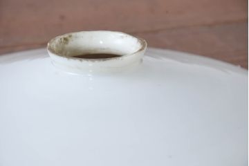 《引っ掛けシーリング式ペンダントライト加工費込み》　和製アンティーク　シンプルなフォルムで使いやすい平笠照明2個セット(天井照明、吊り下げ照明、ペンダントライト、シェード、電笠)(R-084147)