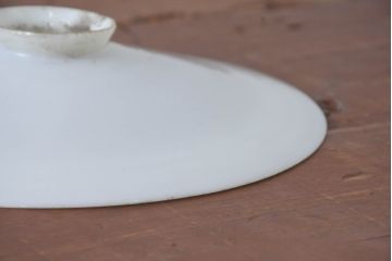 《引っ掛けシーリング式ペンダントライト加工費込み》　和製アンティーク　シンプルなフォルムで使いやすい平笠照明2個セット(天井照明、吊り下げ照明、ペンダントライト、シェード、電笠)(R-084147)