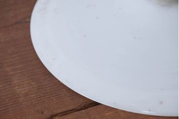 《引っ掛けシーリング式ペンダントライト加工費込み》　和製アンティーク　シンプルなフォルムで使いやすい平笠照明2個セット(天井照明、吊り下げ照明、ペンダントライト、シェード、電笠)(R-084148)