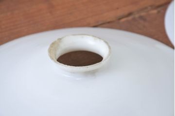 《引っ掛けシーリング式ペンダントライト加工費込み》　和製アンティーク　シンプルなフォルムで使いやすい平笠照明2個セット(天井照明、吊り下げ照明、ペンダントライト、シェード、電笠)(R-084149)