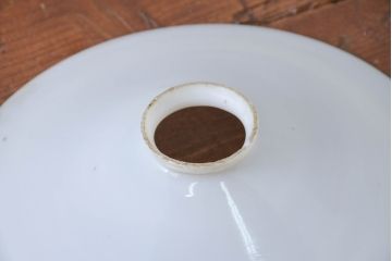 《引っ掛けシーリング式ペンダントライト加工費込み》　和製アンティーク　シンプルなフォルムで使いやすい平笠照明2個セット(天井照明、吊り下げ照明、ペンダントライト、シェード、電笠)(R-084149)