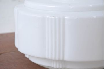 《引っ掛けシーリング式ペンダントライト加工費込み》　和製アンティーク　柔らかな光を灯す天井照明(吊り下げ照明、ペンダントライト、シェード、電笠)(R-084157)