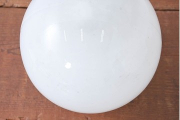 《天井・壁付け照明加工費込み》　和製アンティーク　球体型　レトロな丸いフォルムが可愛らしいウォールライト　(R-084168)