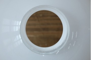 和製アンティーク　ぽってり丸みを帯びた乳白ガラスが可愛らしいペンダントライト　(R-084181)