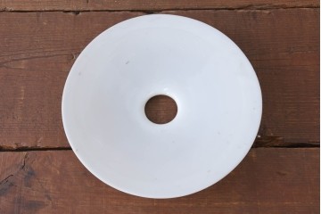 《引っ掛けシーリング式ペンダントライト加工費込み》　和製アンティーク　シンプルなフォルムで使いやすい平笠照明　(R-084184)