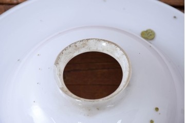 《引っ掛けシーリング式ペンダントライト加工費込み》　和製アンティーク　レトロな空間づくりにおすすめの平笠照明　(R-084185)