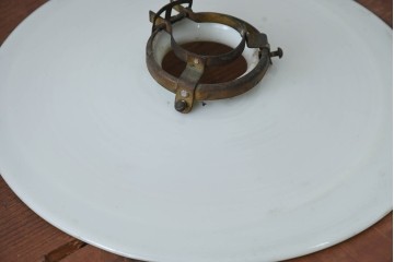 《引っ掛けシーリング式ペンダントライト加工費込み》　和製アンティーク　レトロな空間づくりにおすすめの平笠照明　(R-084186)