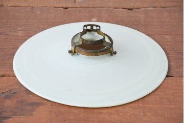 《引っ掛けシーリング式ペンダントライト加工費込み》　和製アンティーク　レトロな空間づくりにおすすめの平笠照明　(R-084186)