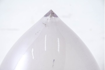 《引っ掛けシーリング式ペンダントライト加工費込み》　和製アンティーク　ぽってり可愛いしずく型のペンダントライト　(R-084196)