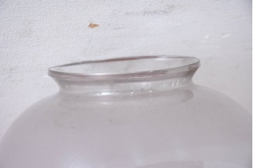 《引っ掛けシーリング式ペンダントライト加工費込み》　和製アンティーク　ぽってり可愛いしずく型のペンダントライト　(R-084196)