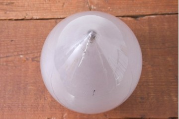 《引っ掛けシーリング式ペンダントライト加工費込み》　和製アンティーク　ぽってり可愛いしずく型のペンダントライト　(R-084196)