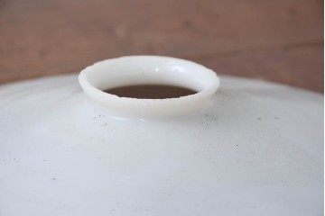 《引っ掛けシーリング式ペンダントライト加工費込み》　和製アンティーク　広がりフォルムが美しい平笠照明2個セット　(R-084198)