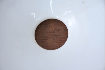 《引っ掛けシーリング式ペンダントライト加工費込み》　和製アンティーク　広がりフォルムが美しい平笠照明2個セット　(R-084199)