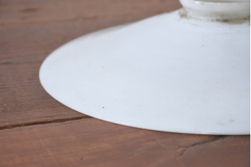 《引っ掛けシーリング式ペンダントライト加工費込み》　和製アンティーク　広がりフォルムが美しい平笠照明2個セット　(R-084199)