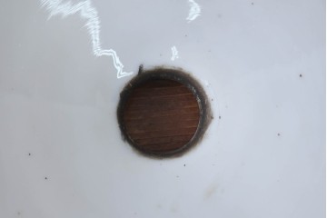 《引っ掛けシーリング式ペンダントライト加工費込み》　和製アンティーク　広がりフォルムが美しい平笠照明2個セット　(R-084200)