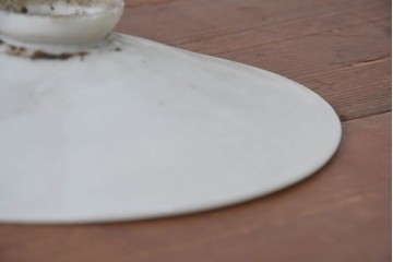 《引っ掛けシーリング式ペンダントライト加工費込み》　和製アンティーク　広がりフォルムが美しい平笠照明2個セット　(R-084200)