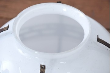 《引っ掛けシーリング式ペンダントライト加工費込み》　和製アンティーク　真鍮(しんちゅう)飾り　大正ロマンの雰囲気を高める天井照明　(R-084201)