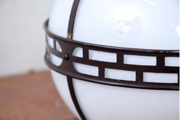 《引っ掛けシーリング式ペンダントライト加工費込み》　和製アンティーク　真鍮(しんちゅう)飾り　大正ロマンの雰囲気を高める天井照明　(R-084201)