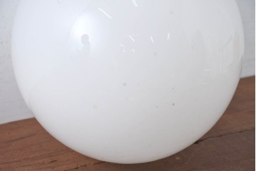 《引っ掛けシーリング式ペンダントライト加工費込み》　和製アンティーク　希少!!　特大!!　丸いフォルムのレトロなペンダントライト　(R-084208)