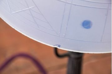 和製アンティーク 大正ロマン オパールセントの優しい色合いと切子が目を惹くテーブルスタンド(R-084211)