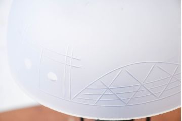 和製アンティーク 大正ロマン オパールセントの優しい色合いと切子が目を惹くテーブルスタンド(R-084211)