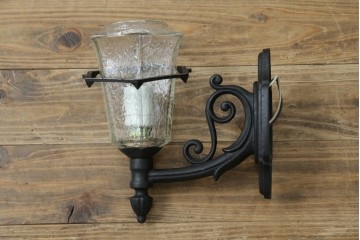和製ビンテージ　気品漂うデザインが魅力的なアンティーク調のウォールランプ　(R-084214)