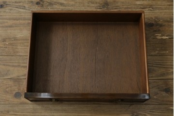 イギリスアンティーク　マホガニー材　収納引き出し付きのシンプルなコンソールテーブル　(R-084215)