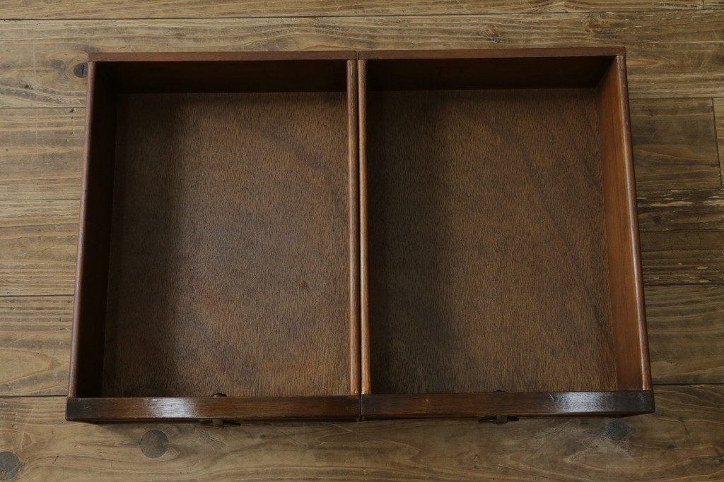 イギリスアンティーク　マホガニー材　収納引き出し付きのシンプルなコンソールテーブル　(R-084215)