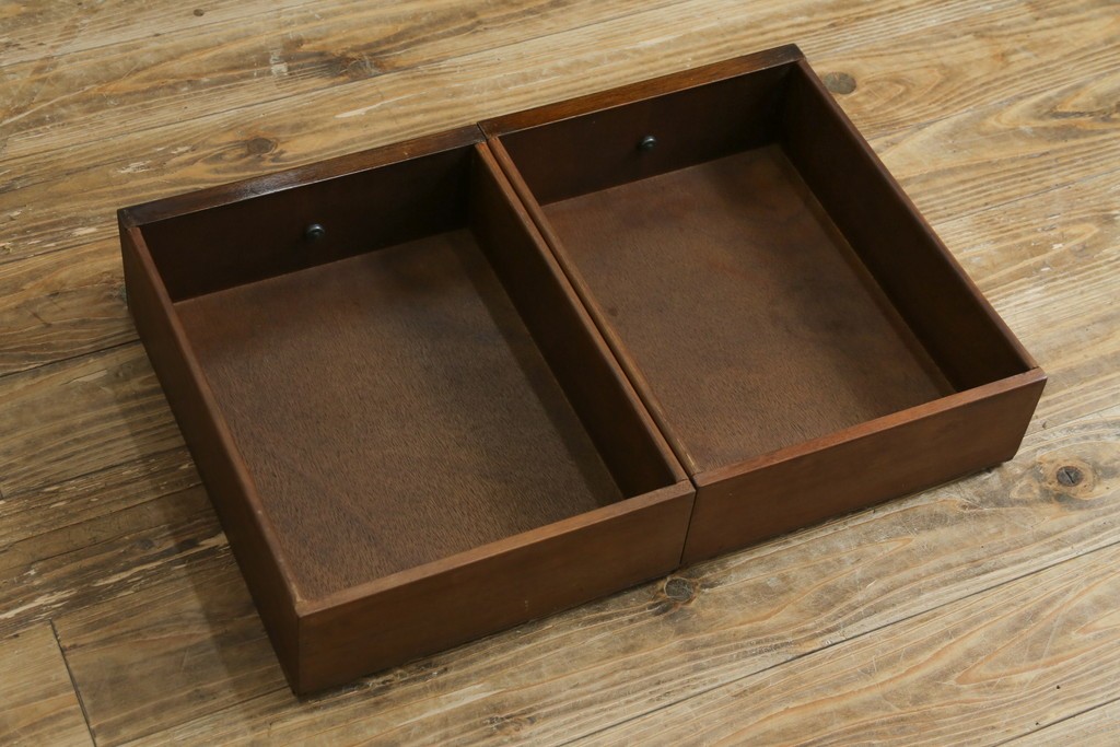 イギリスアンティーク　マホガニー材　収納引き出し付きのシンプルなコンソールテーブル　(R-084215)