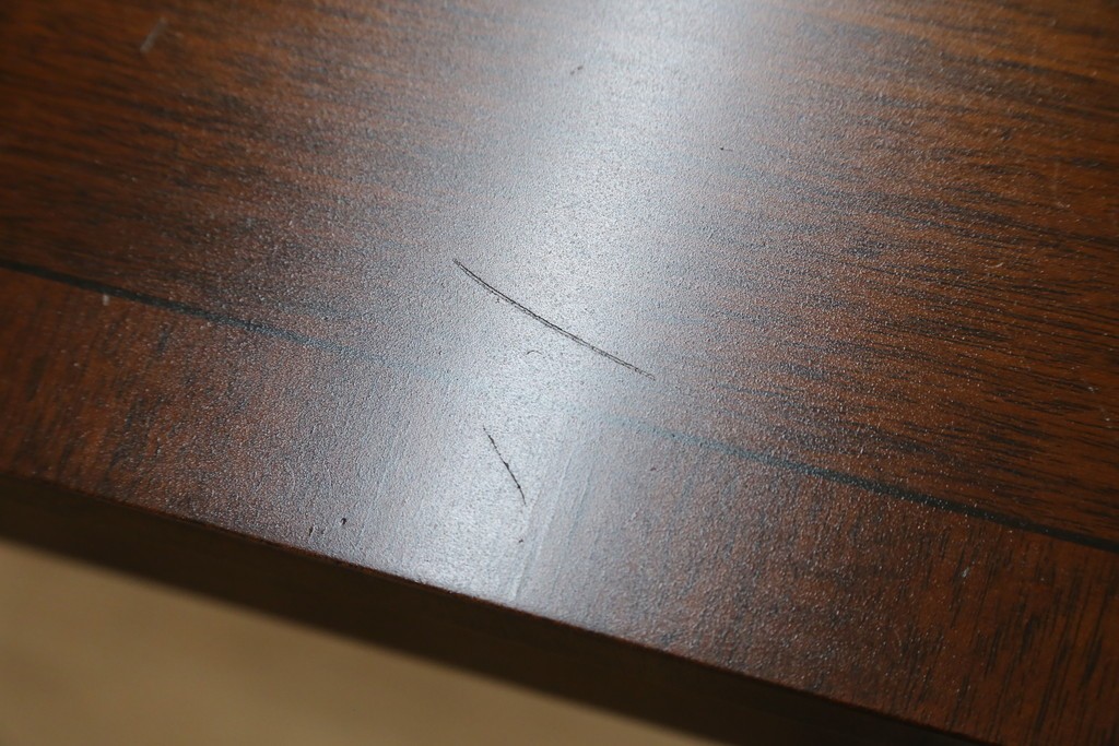 イギリスアンティーク　マホガニー材　収納引き出し付きのシンプルなコンソールテーブル　(R-084215)