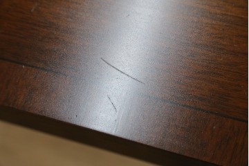 イギリスアンティーク　マホガニー材　収納引き出し付きのシンプルなコンソールテーブル　(R-084215)