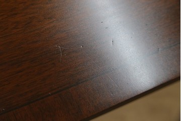 イギリスアンティーク　マホガニー材　収納引き出し付きのシンプルなコンソールテーブル　(R-084215)