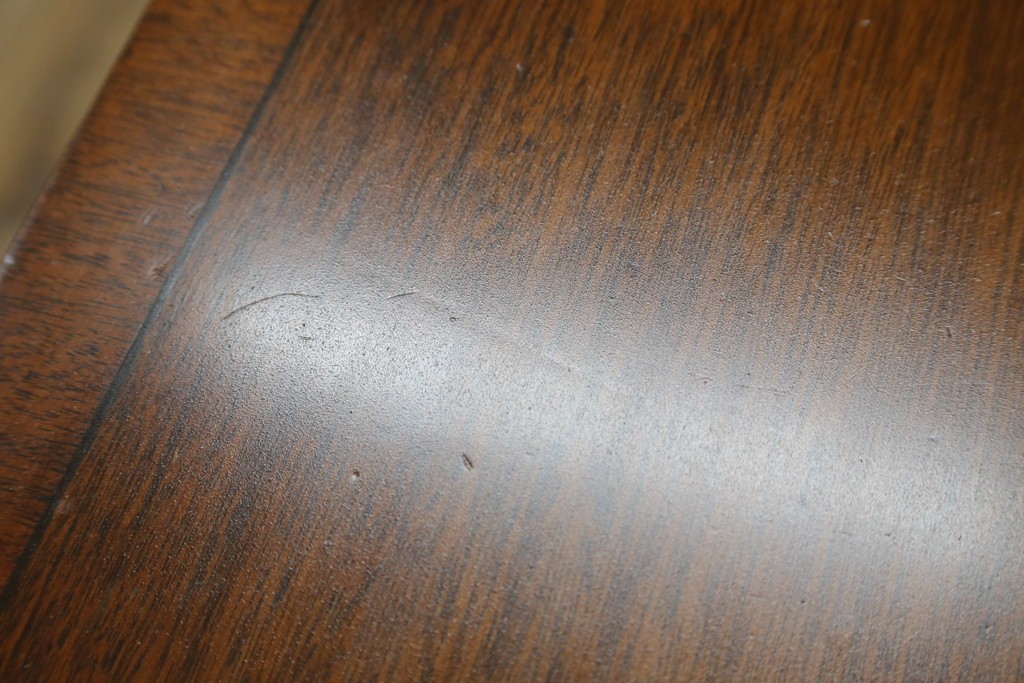 イギリスアンティーク　マホガニー材　収納引き出し付きのシンプルなコンソールテーブル　(R-084215)