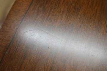 イギリスアンティーク　マホガニー材　収納引き出し付きのシンプルなコンソールテーブル　(R-084215)